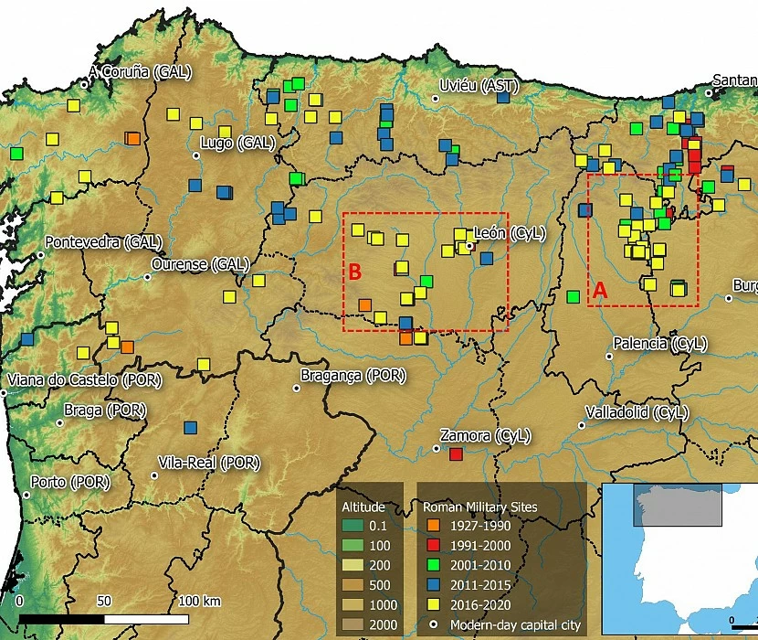 Localizados durante la pandemia 66 campamentos romanos en Castilla y Léon